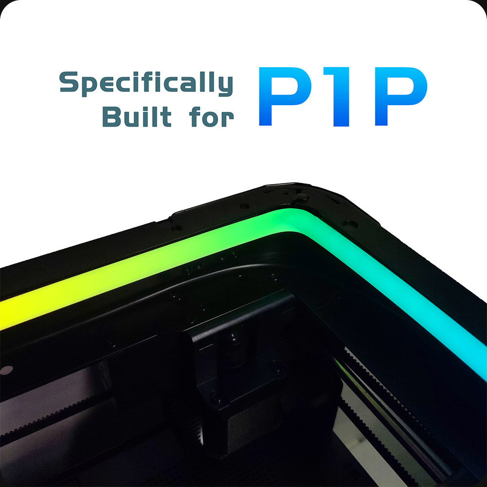 Bambu lab p1p Bezel RGB Light Strap Conversion Kit - MOZON RT1